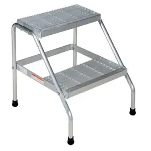 VESTIL SSA-2-KD Aluminium Step Stand, 2 Step, Knock Down | AG7ZKH