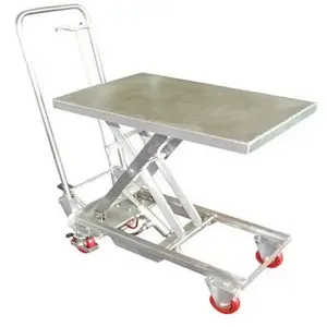 VESTIL SSSC-200 Stainless Steel Scissor Cart, 200 Lb. Capacity | AG7ZNK