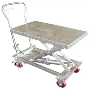 VESTIL SSSC-400 Stainless Steel Scissor Cart, 400 Lb. Capacity | AG7ZNL