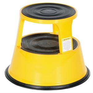 VESTIL STEP-17-Y Rolling Step Stool, 17 Inch Size, Yellow | AG7ZQH