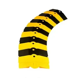 VESTIL SWCP-3-YB-M Sidewinder Protector, 40 Inch x 9-3/4 Inch Size, Yellow/black | AG7ZWY