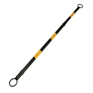 VESTIL TC-BBDS-80 Plastic Traffic Cone Bar, 84 Inch Extended Width, Black/Yellow | CE4RAG