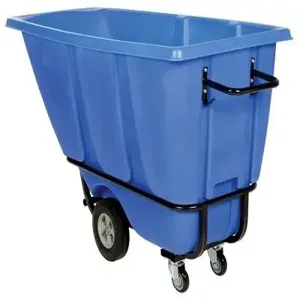 VESTIL TDT-50-HD-BLUE Heavy Duty Tilt Truck, 1/2 Cubic Yard, Blue | AG8AEN