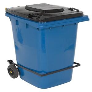 VESTIL TH-64-BLU-FL Blauer Polyethylen-Mülleimer, 64 Gallonen mit Deckelheber | AG8ATL