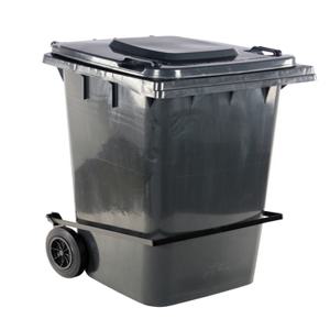 VESTIL TH-95-GY-FL Grey Polyethylene Trash Can, 95 Gallon with Lid Lift | AG8ATX