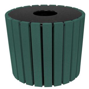 VESTIL TR-PR-49-GN runder Behälter, grün, 49 Gallonen, Fassungsvermögen | CE4RHZ
