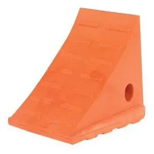 VESTIL URWC-SW-15 Wheel Chock, 2-3/4 x 8-3/4 x 11-1/2 Inch Size, 60000 Lb. Capacity., Orange, Polyurethane | CE4RPT