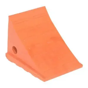 VESTIL URWC-SW-2 Wheel Chock, 7-1/2 x 6-9/10 x 8-1/2 Inch Size, 30000 Lb. Capacity., Orange, Polyurethane | CE4RPU