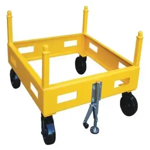 VESTIL V-3 Versa Rack Stand/cart, 4000 Lb. Capacity, yellow | AG8BJQ