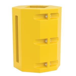 VESTIL VB-10 UV-geschützter Säulenschutz aus Polyethylen, 10 Zoll Größe, quadratisch | AG8BJW