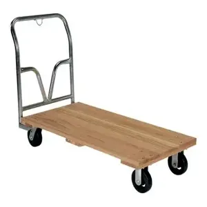 VESTIL VHPT-2448 Hardwood Platform Truck, 16000 Lb. Capacity, 24 Inch Width x 48 Inch Length | AG8BQQ