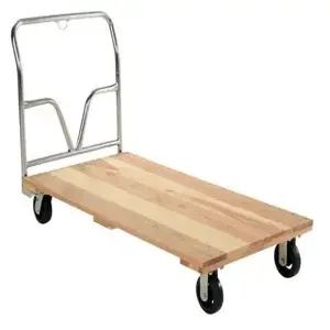 VESTIL VHPT-3060 Hardwood Platform Truck, 16000 Lb. Capacity, 30 Inch Width x 60 Inch Length | AG8BQT