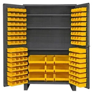 VESTIL VSC-JC-137 Storage Cabinet, 137 Bins, 24 x 78 Inch Size | AG8BYV