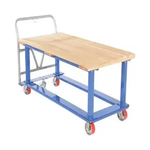 VESTIL WHPT-3060-WT Work Height Platform Truck, Wood Top, 30 x 60 Inch Size | CE4RUC