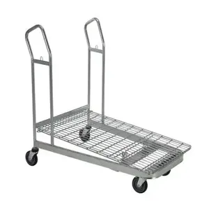 VESTIL WIRE-M Nestable Wire Cart, 52 x 28 x 43 Inch Size | AG8CEJ 3HGF9