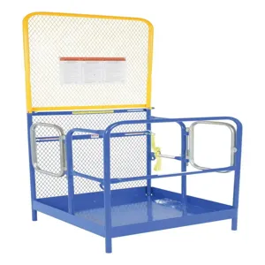 VESTIL WP-4848-DD-84B Work Platform, 84 Inch Size, Back, Dual Side Door Entry, 48 x 48 Inch Size | CE4RUR