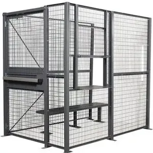 VESTIL WPC-D-4X6-3 Driver/trucker Access Cage, 3 Sided, 4 x 6 Feet | AG8CKP