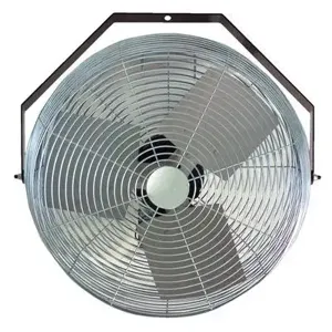 VESTIL WSF-12 Steel Work Station, Wall Mounted Fan, 12 Inch Blade Dia., Silver | AG8CMV