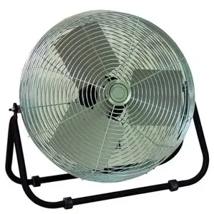 VESTIL WSF-18-F Steel Work Station, Floor Fan, 18 Inch Blade Dia., Silver | AG8CMX