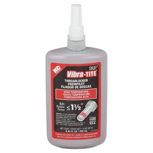 VIBRA TITE 13725 High-Strength Threadlocker, 137, Red, High-Temp Resistant, 8.45 fl oz, Bottle, 1 EA | CU7XNY 49CF57