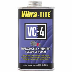 VIBRA TITE 21725 Reusable Threadlocker, Vc-4, Red, 8.45 Fl Oz, Can | CU7XQJ 49CJ69