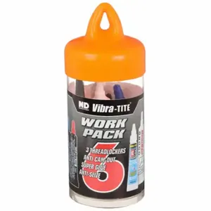 VIBRA TITE 27007 Threadlocker, Black, 0.51 fl oz, Tube, 1 EA | CU7XQK 49CE79