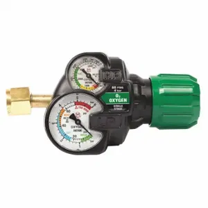 VICTOR 0781-3600 Gas Regulator, Single Stage, CGA 540 Inlet, 9/16 18 M RH Outlet, 60 PSIg, Oxygen | CU7XTY 54RZ83