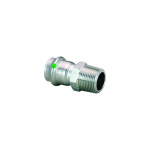 VIEGA LLC 80055 Adapter, Edelstahl 316, MNPT x Presspassung, EPDM-O-Ring-Material | CU7YKA 38C125