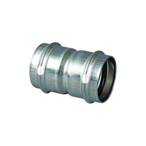 VIEGA LLC 85267 Coupling With Stop, 304 Stainless Steel, Press-Fit X Press-Fit, Fkm O-Ring Material | CU7YKY 45CF58