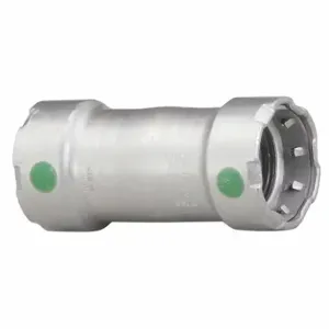 VIEGA LLC 25055 Coupling No Stop, Zinc Nickel-Plated Carbon Steel, Press-Fit X Press-Fit, Epdm | CU7YBA 49ET80