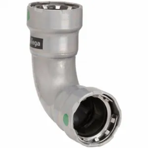 VIEGA LLC 25210 90 Degree Elbow, Zinc Nickel-Plated Carbon Steel, Press-Fit X Press-Fit, Epdm, 25210 | CU7XYJ 49ET83