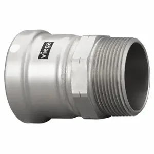 VIEGA LLC 26645 Adapter, Zinc Nickel-Plated Carbon Steel, Press-Fit x MNPT, 3 Inch Pipe Size, FKM | CU7XZD 452Z79