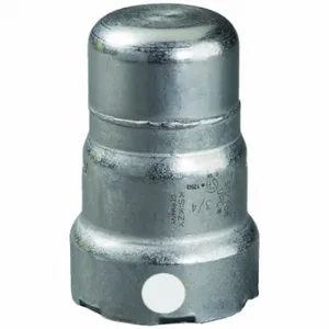 VIEGA LLC 84100 Cap, Zinc Nickel Carbon Steel, Press Fit, 1/2 Inch Pipe Size, FKM, Cap | CU7YAM 801CP8