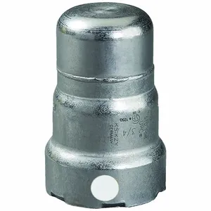 VIEGA LLC 84115 Cap, Zinc Nickel Carbon Steel, Press Fit, 1/4 Inch Pipe Size, FKM, Cap | CU7YAL 801CR1