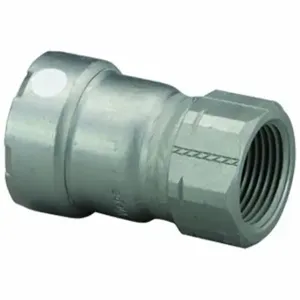 VIEGA LLC 84760 Adapter, Zinc Nickel Carbon Steel, Press-Fit x FPT, 1 Inch x 3/4 Inch Pipe Size, FKM | CU7XZF 801D08