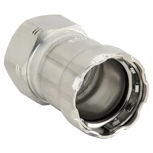 VIEGA LLC 90265 Adapter, 316 Stainless Steel, Press-Fit x FNPT, 3/4 Inch x 3/4 Inch Pipe Size | CU7XYU 53UA21