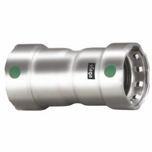 VIEGA LLC 90290 Coupling With Stop, 316 Stainless Steel, Press-Fit X Press-Fit, Epdm O-Ring Material | CU7YBJ 53UA26