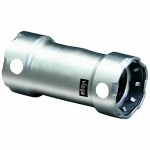 VIEGA LLC 91310 Slip Coupling No Stop, 316 Stainless Steel, Press-Fit x Press-Fit, No Center Stop | CU7YFC 801D87