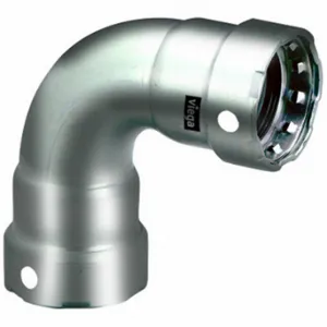 VIEGA LLC 91695 Elbow 90 Deg, 316 Stainless Steel, Press-Fit X Press-Fit, Fkm O-Ring Material | CU7YCH 801DC0