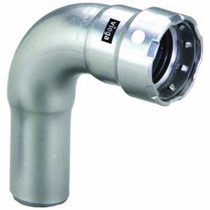 VIEGA LLC 91740 Street Elbow 90 Degrees, 316 Stainless Steel, Press-Fit x FTG, FKM O-Ring Material | CU7YFH 801DC9