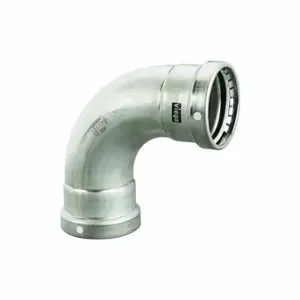 VIEGA LLC 95500 90 Deg. Elbow, 304 Ss, Press-Fit X Press-Fit, Fkm O-Ring Material | CU7XYL 60VY62