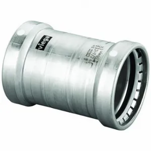 VIEGA LLC 98360 Slip Coupling No Stop, 316 Stainless Steel, Press-Fit x Press-Fit, No Center Stop | CU7YEX 801DJ4