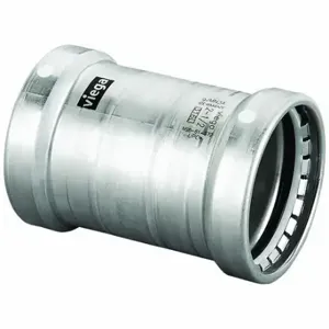 VIEGA LLC 98370 Slip Coupling No Stop, 316 Stainless Steel, Press-Fit x Press-Fit, No Center Stop | CU7YEZ 801DJ6