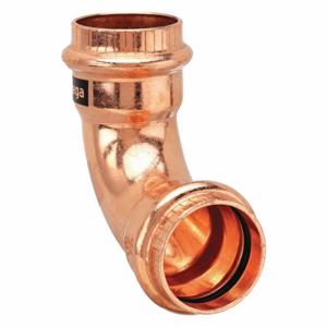 VIEGA LLC 77032 90 Degree Elbow, Copper, Press-Fit X Press-Fit, 1 1/4 Inch X 1 1/4 Inch Copper Tube Size | CU7YJP 48RH55