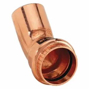 VIEGA LLC 77058 45 Degree Street Elbow, Copper, Press-Fit X Ftg, 1 Inch X 1 Inch Copper Tube Size | CU7YJH 48RH49