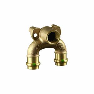VIEGA LLC 78802 Double Drop Elbow, Bronze, Press-Fit X Press-Fit X Fnpt | CU7YLG 788DR5