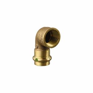VIEGA LLC 79535 Elbow, Bronze, Press-Fit X Fnpt, 3/4 Inch Copper Tube Size, 1/2 Inch Pipe Size | CU7YLJ 788DT0