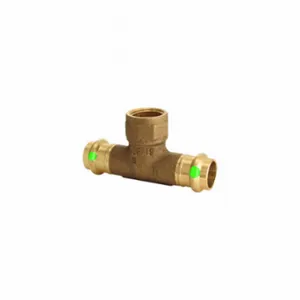 VIEGA LLC 79585 Tee, Bronze, Press-Fit x Press-Fit x FPT, 3/4 Inch x 3/4 Inch Size Copper Tube Size | CU7YMZ 788DT1