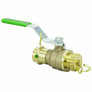 VIEGA LLC 79875 Ball Valve, 1/2 Inch Tube, 300 PSI, 0-250 Deg F, Locking Lever Handle, Press | CU7YKE 794CN6