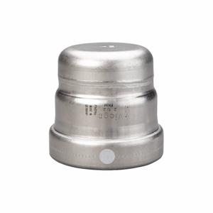 VIEGA LLC 85397 XL Cap, 304 Stainless Steel, Press Fit, 4 Inch Size Copper Tube Size, FKM O-Ring Material | CU7YKQ 53UC17